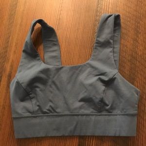 Lululemon Supportive Steal Gray Sports Bra